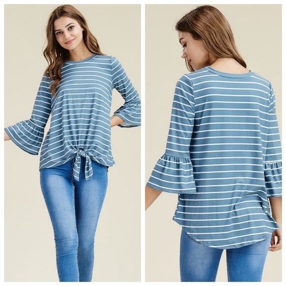 Bell Sleeve Top (Leggings material) - Picture 2 of 8